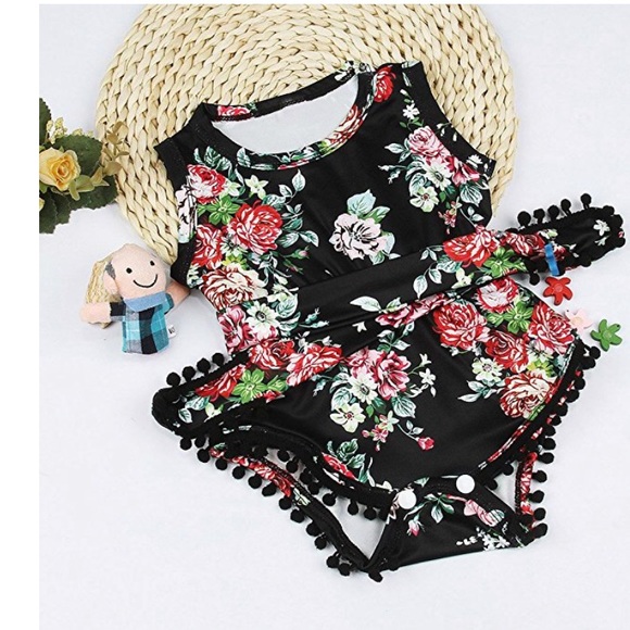 Other - Newborn Baby Girl Rompers  tanssel Sleeveless